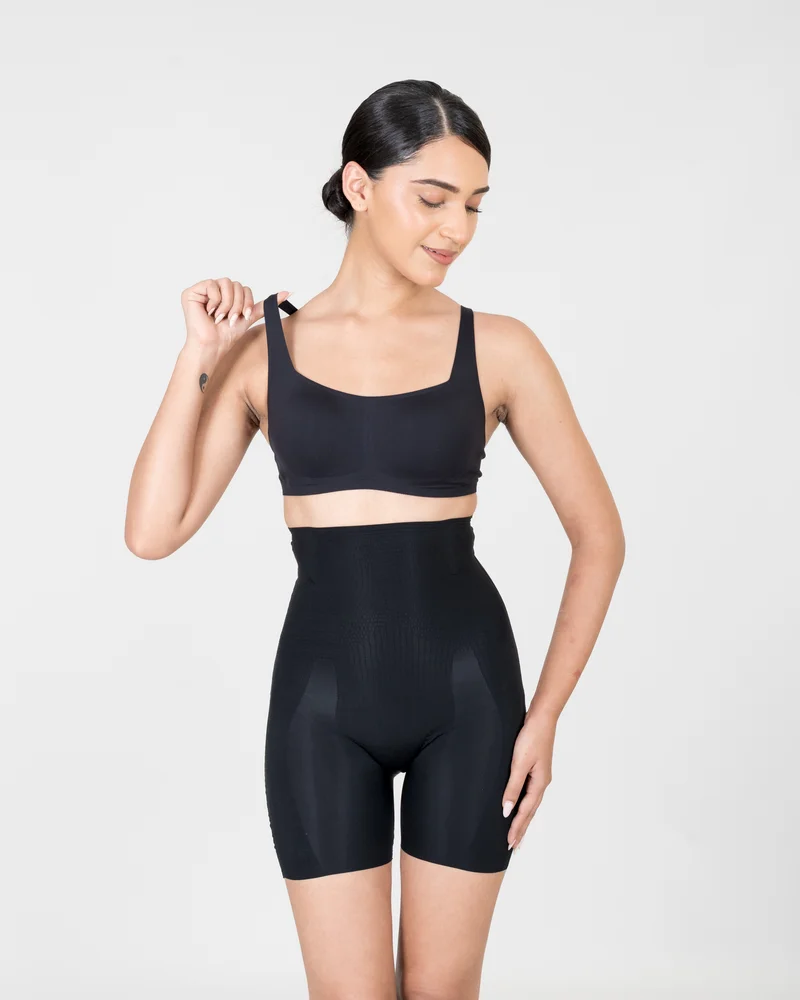 Shapercult Store Black High-Waisted Shaping Shorts for Women